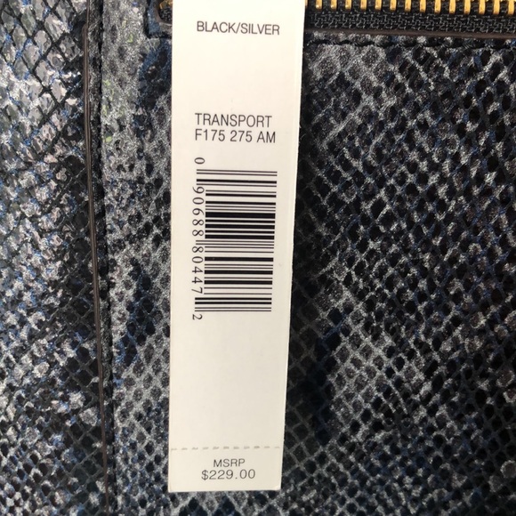 Antonio Melani Snakeskin Python Embossed Leather Tote - Picture 11 of 11